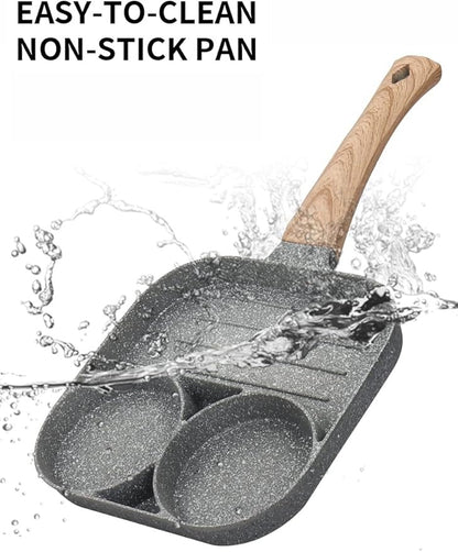 3 in 1 Frying Pan -Non Stick - مقلاة حجرية طبية غير لاصقة